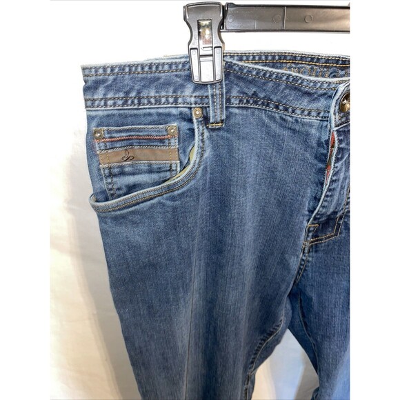 Prana Men’s Straight Jeans Size 40x34 Blue Western Rodeo Cowboy Zip Fly Rise 12 - Picture 5 of 12